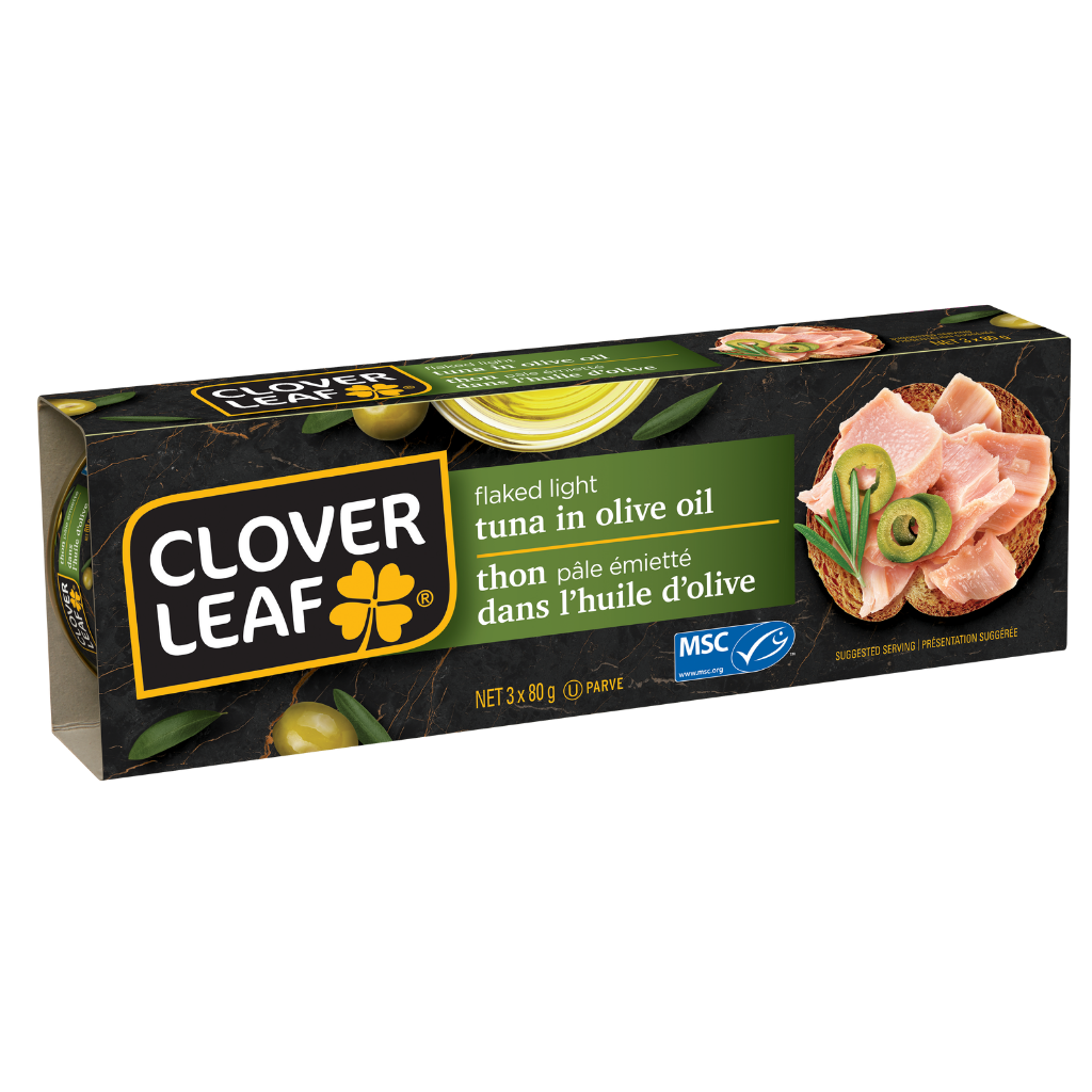 Thon pâle dans l’huile d’olive (3 x 80g)