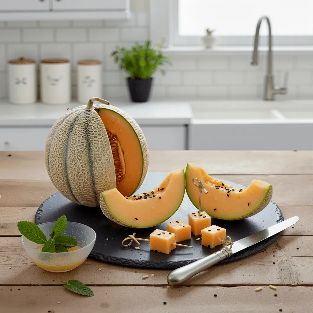 Cantaloup et cantaloup bio