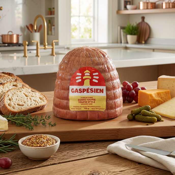 Gaspésien – Jambon fumé style Toupie (750g)