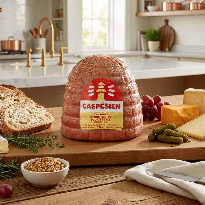 Gaspésien – Jambon fumé Méchoui style Toupie (750g)